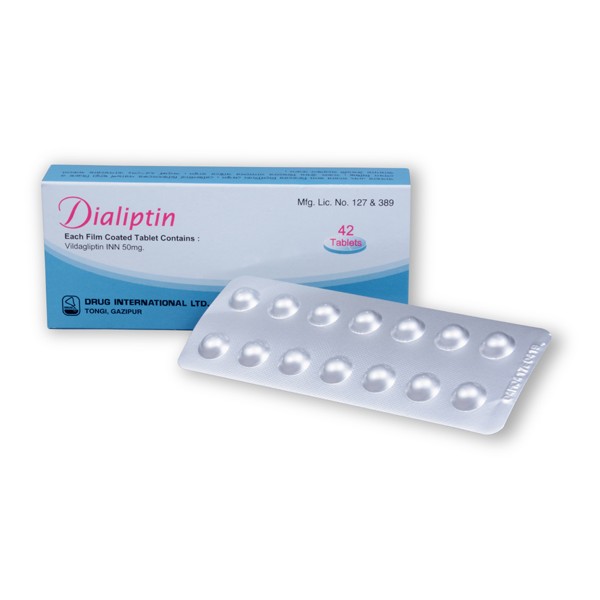 Dialiptin 50mg Tab, Vildagliptin 50 mg Tablet, Vildagliptin