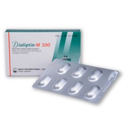 Dialiptin-M 50 mg+500 mg Tablet