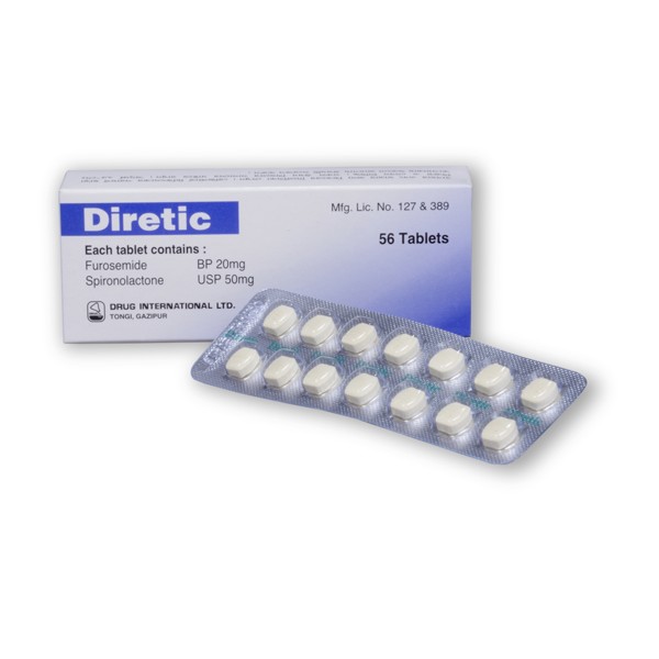 Diretic 20 mg+50 mg Tablet Bangladesh,Diretic 20 mg+50 mg Tablet price,usage of Diretic 20 mg+50 mg Tablet