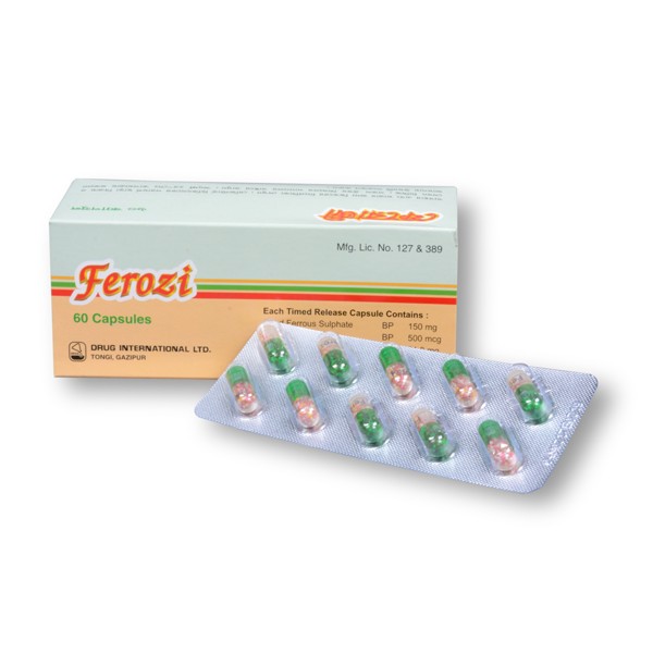 Ferozi 150 mg+0.5 mg+61.8 mg Capsule Bangladesh,Ferozi 150 mg+0.5 mg+61.8 mg Capsule price,usage of Ferozi 150 mg+0.5 mg+61.8 mg Capsule