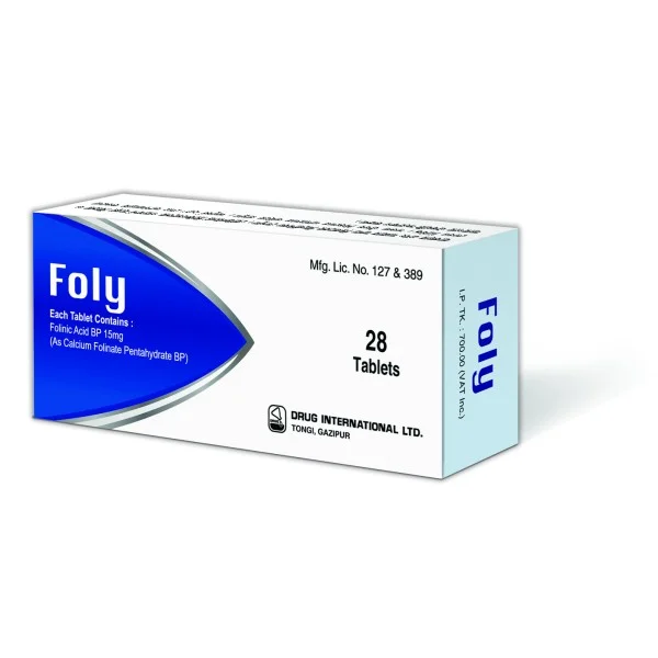 Foly 15 mg Tab - Calcium Folinate [Folinic Acid]