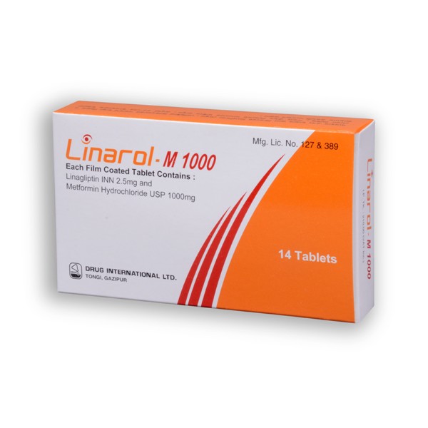 Linarol-M 2.5 mg+1000 mg Tablet in Bangladesh,Linarol-M 2.5 mg+1000 mg Tablet price,usage of Linarol-M 2.5 mg+1000 mg Tablet