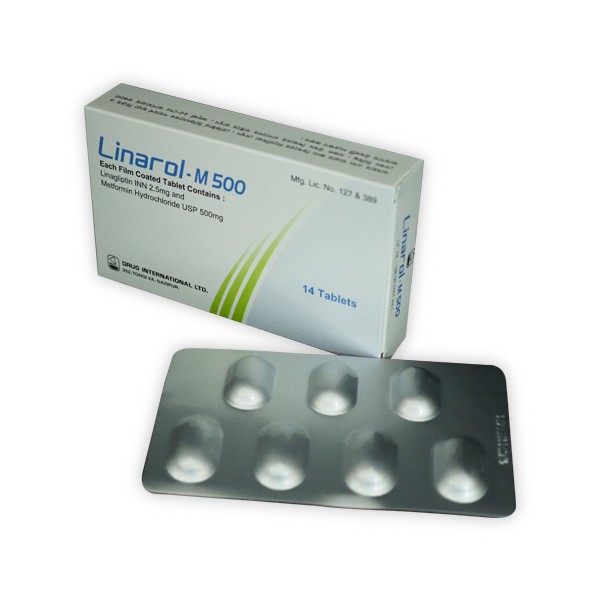 Linarol-M 2.5 mg+500 mg Tablet in Bangladesh,Linarol-M 2.5 mg+500 mg Tablet price,usage of Linarol-M 2.5 mg+500 mg Tablet