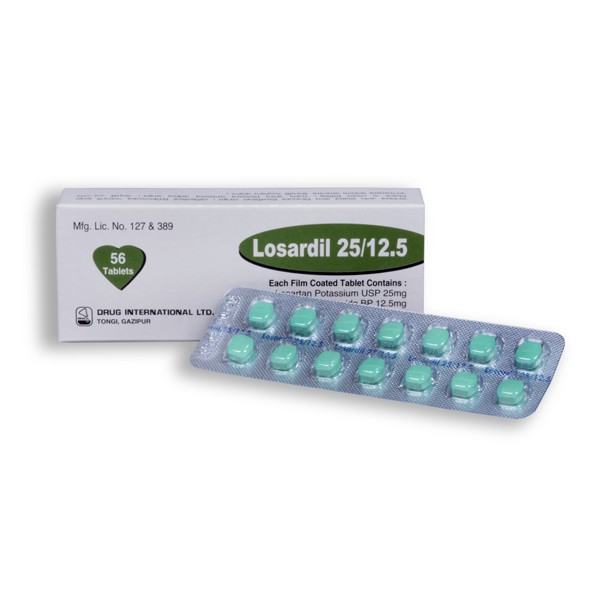 Losardil 25 mg+12.5 mg Tablet in Bangladesh,Losardil 25 mg+12.5 mg Tablet price,usage of Losardil 25 mg+12.5 mg Tablet