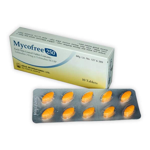 Mycofree 250 Tab in Bangladesh,Mycofree 250 Tab price , usage of Mycofree 250 Tab