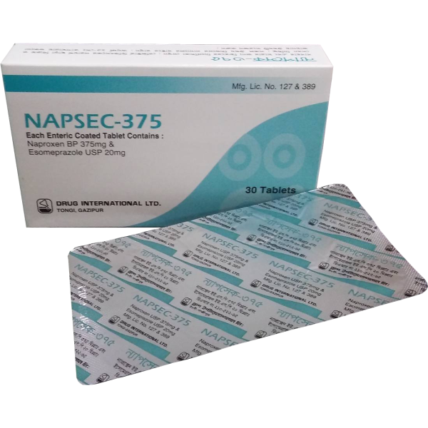 Napsec 375 mg+20 mg Tablet in Bangladesh,Napsec 375 mg+20 mg Tablet price,usage of Napsec 375 mg+20 mg Tablet