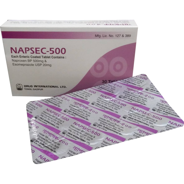 Napsec 500 mg+20 mg Tablet in Bangladesh,Napsec 500 mg+20 mg Tablet price,usage of Napsec 500 mg+20 mg Tablet