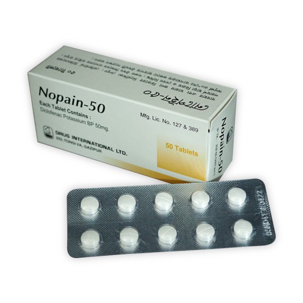 Nopain 50 Tab in Bangladesh,Nopain 50 Tab price , usage of Nopain 50 Tab