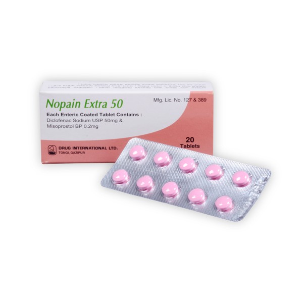 Nopain Extra 50 in Bangladesh,Nopain Extra 50 price , usage of Nopain Extra 50