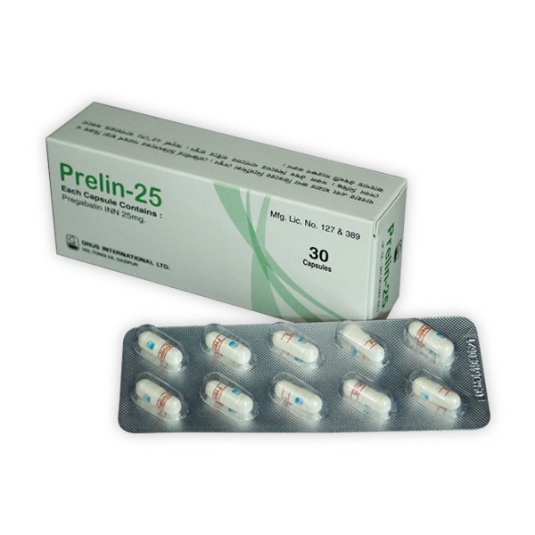 Prelin 25 mg Capsule in Bangladesh,Prelin 25 mg Capsule price , usage of Prelin 25 mg Capsule