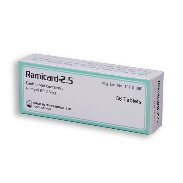 Ramicard 2.5 mg Tab in Bangladesh,Ramicard 2.5 mg Tab price , usage of Ramicard 2.5 mg Tab