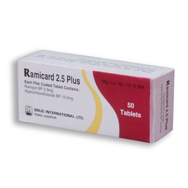 Ramicard Plus 2.5 mg+12.5 mg Tablet in Bangladesh,Ramicard Plus 2.5 mg+12.5 mg Tablet price,usage of Ramicard Plus 2.5 mg+12.5 mg Tablet