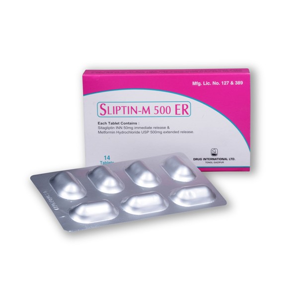 Sliptin-M ER 50 mg+500 mg Tablet in Bangladesh,Sliptin-M ER 50 mg+500 mg Tablet price,usage of Sliptin-M ER 50 mg+500 mg Tablet