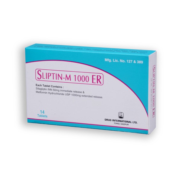 Sliptin-M ER 50 mg+1000 mg Tablet in Bangladesh,Sliptin-M ER 50 mg+1000 mg Tablet price,usage of Sliptin-M ER 50 mg+1000 mg Tablet