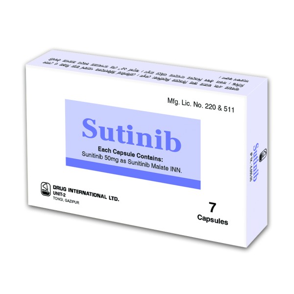 Sutinib 50 mg Capsule in Bangladesh,Sutinib 50 mg Capsule price,usage of Sutinib 50 mg Capsule
