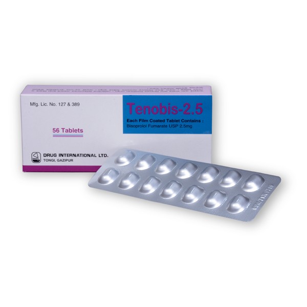 Tenobis 2.5 mg Tab in Bangladesh,Tenobis 2.5 mg Tab price , usage of Tenobis 2.5 mg Tab