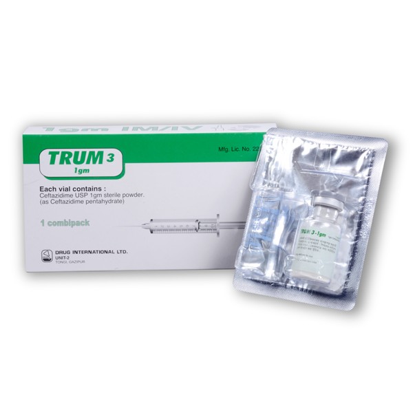 Trum 3 1 gm/vial IM/IV Injection in Bangladesh,Trum 3 1 gm/vial IM/IV Injection price,usage of Trum 3 1 gm/vial IM/IV Injection