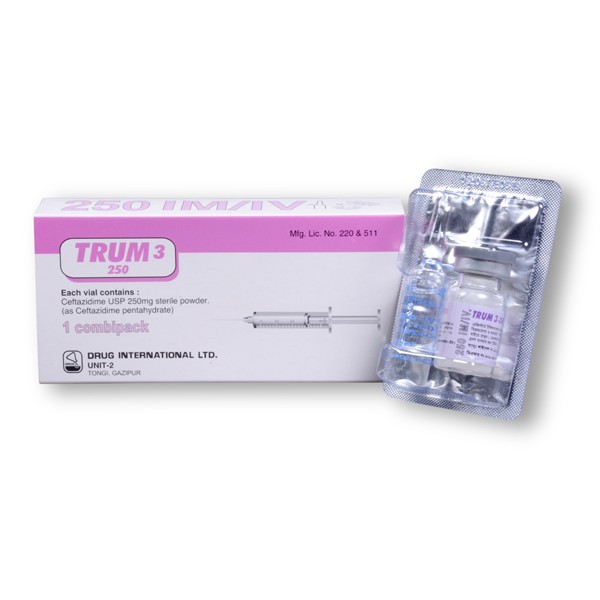 Trum 3 250 mg/vial IM/IV Injection in Bangladesh,Trum 3 250 mg/vial IM/IV Injection price,usage of Trum 3 250 mg/vial IM/IV Injection