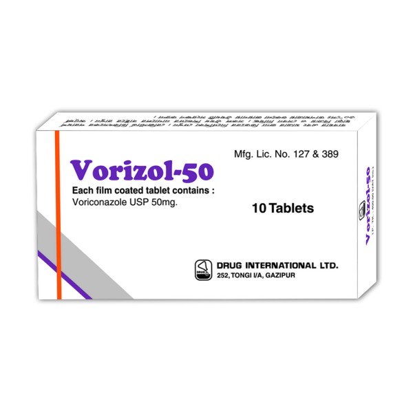 Vorizol 50 mg Tablet in Bangladesh,Vorizol 50 mg Tablet price,usage of Vorizol 50 mg Tablet