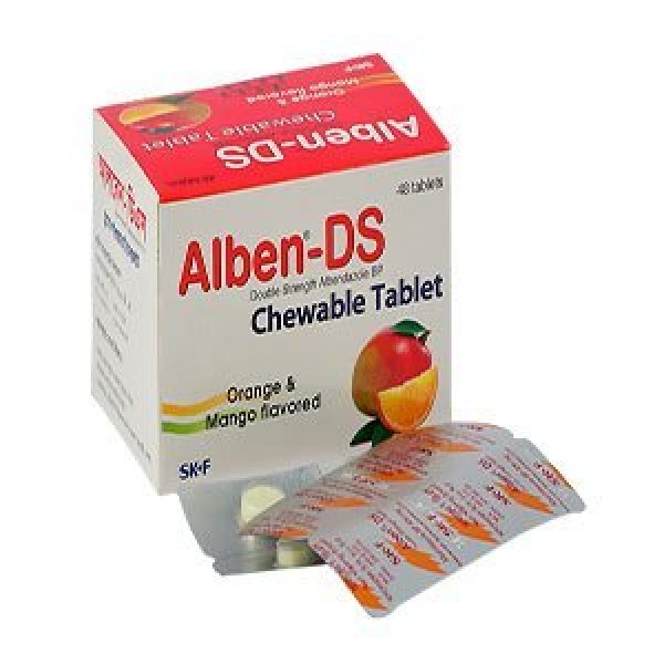 Alben DS 400 mg Tablet 50's pack, Albendazole, Albendazole