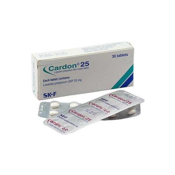 Cardon 25 mg Tablet in Bangladesh,Cardon 25 mg Tablet price , usage of Cardon 25 mg Tablet