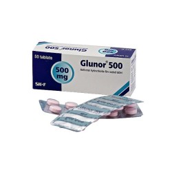 Glunor 500 mg Tablet