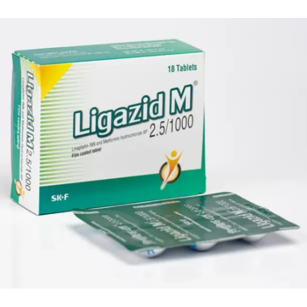 Ligazid M 2.5 mg+1000 mg Tablet