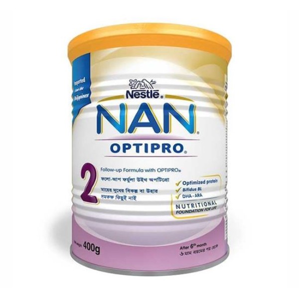 Nestle Nan Opti Pro 2 Tin 400gm in Bangladesh,Nestle Nan Opti Pro 2 Tin 400gm price , usage of Nestle Nan Opti Pro 2 Tin 400gm