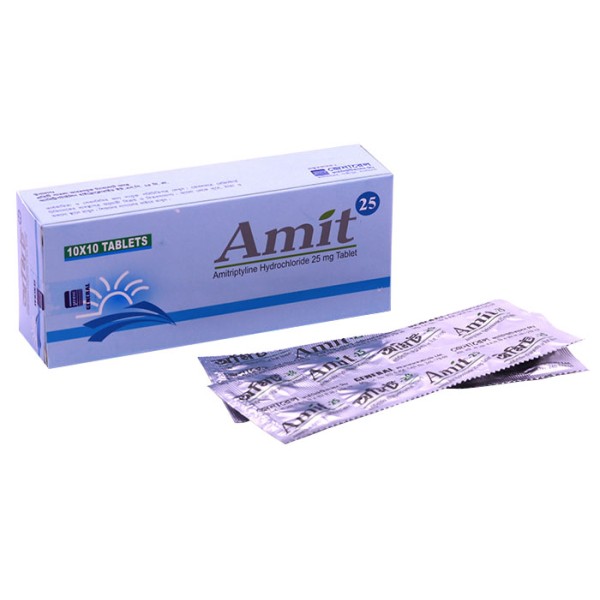 Amit 25 Tab, 7007, Amitriptyline Hydrochloride