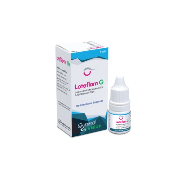 Loteflam G 0.5%+0.3% 5 ml Ophthalmic Suspension in Bangladesh,Loteflam G 0.5%+0.3% 5 ml Ophthalmic Suspension price, usage of Loteflam G 0.5%+0.3% 5 ml Ophthalmic Suspension