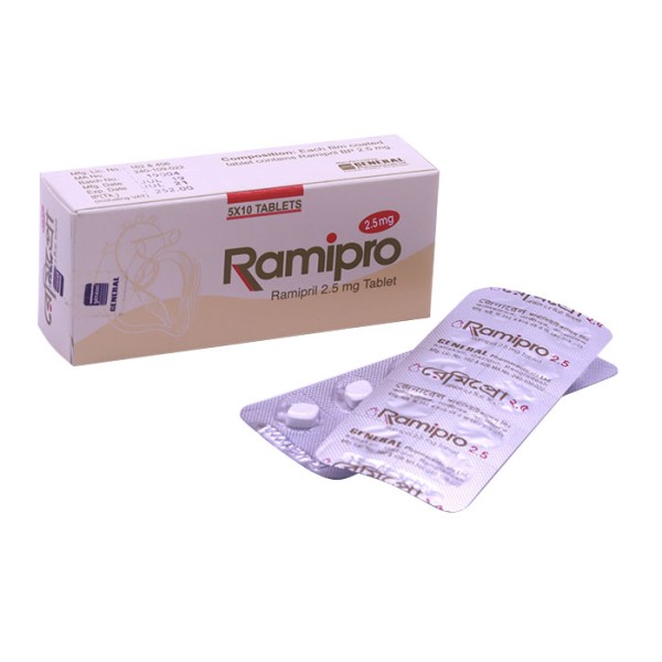 Ramipro 2.5 Tab in Bangladesh,Ramipro 2.5 Tab price , usage of Ramipro 2.5 Tab