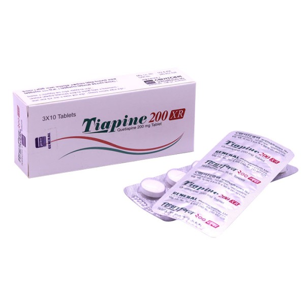 Tiapine XR 200 mg Tablet in Bangladesh,Tiapine XR 200 mg Tablet price, usage of Tiapine XR 200 mg Tablet
