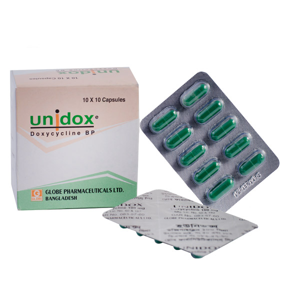 Unidox 100 mg Capsule in Bangladesh,Unidox 100 mg Capsule price,usage of Unidox 100 mg Capsule