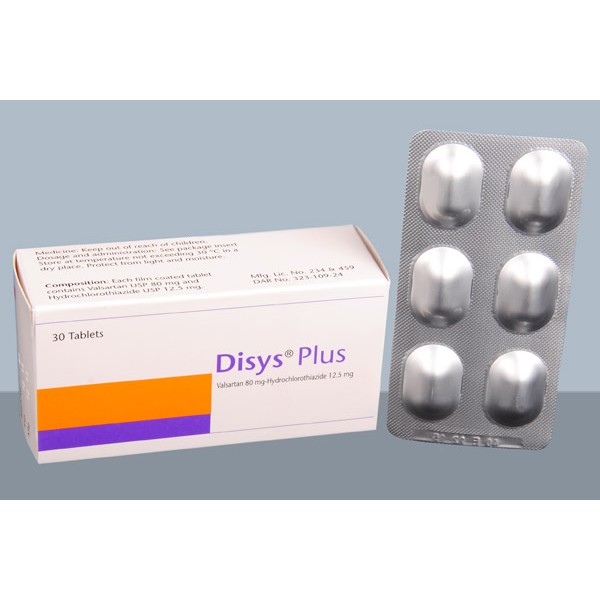 Disys Plus 80 mg+12.5 mg Tablet in Bangladesh,Disys Plus 80 mg+12.5 mg Tablet price , usage of Disys Plus 80 mg+12.5 mg Tablet