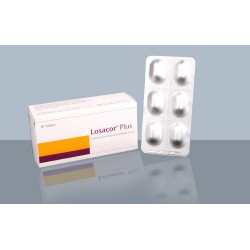 Losacor Plus 50 mg+12.5 mg Tablet Losacor Plus 50 mg+12.5 mg Tablet