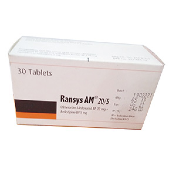 Ransys Am 20/5 tab in Bangladesh,Ransys Am 20/5 tab price , usage of Ransys Am 20/5 tab