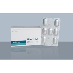 Silinor-M 50 mg+1000 mg Tablet