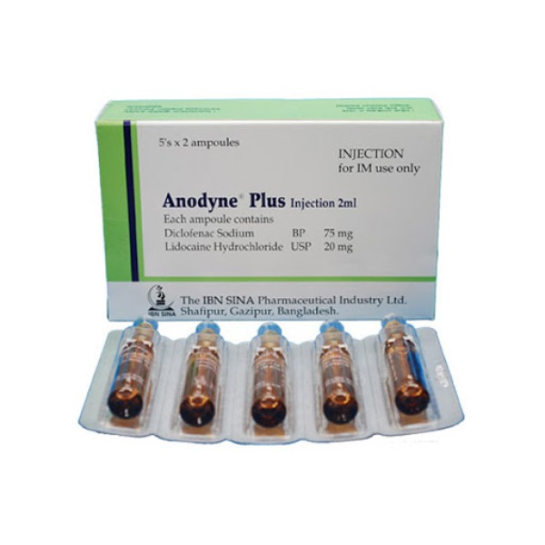 Anodyne plus - 5 pack (Inj) 75mg & 20mg/2ml in Bangladesh,Anodyne plus - 5 pack (Inj) 75mg & 20mg/2ml price , usage of Anodyne plus - 5 pack (Inj) 75mg & 20mg/2ml