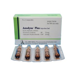 Anodyne plus - 5 pack (Inj) 75mg & 20mg/2ml Anodyne plus - 5 pack (Inj) 75mg & 20mg/2ml