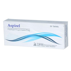 Aspirel 75 mg+75 mg Tablet