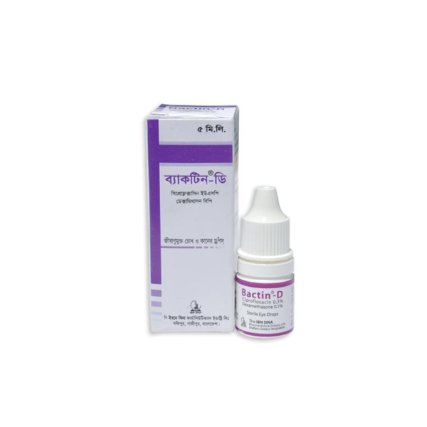 Bactin D 5ml Eye & Ear Drops