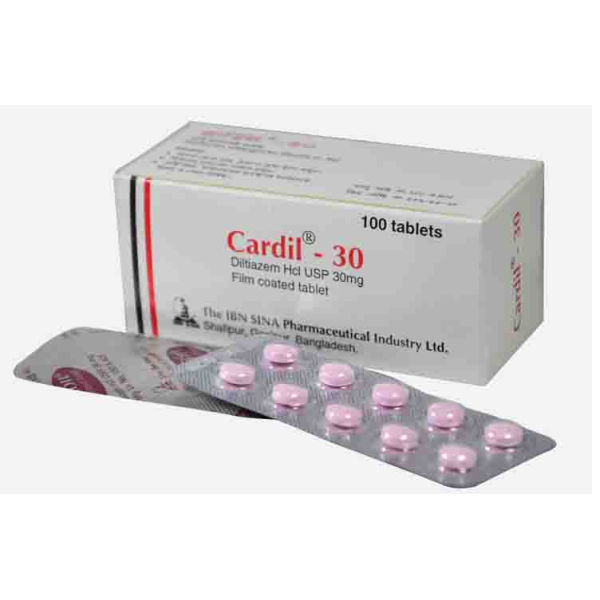 Cardil 30 Tab in Bangladesh,Cardil 30 Tab price , usage of Cardil 30 Tab