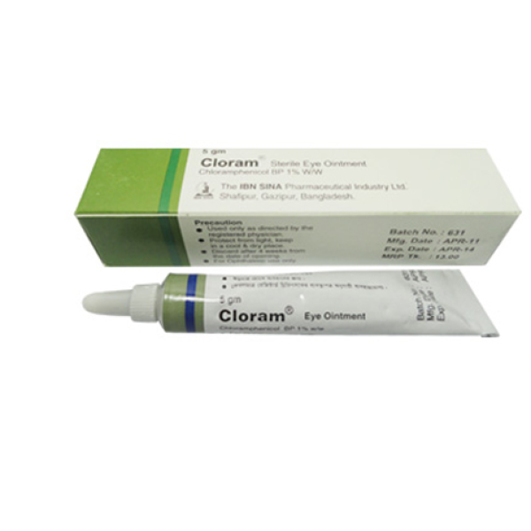 Cloram (Eye oint) 5gm tube in Bangladesh,Cloram (Eye oint) 5gm tube price , usage of Cloram (Eye oint) 5gm tube