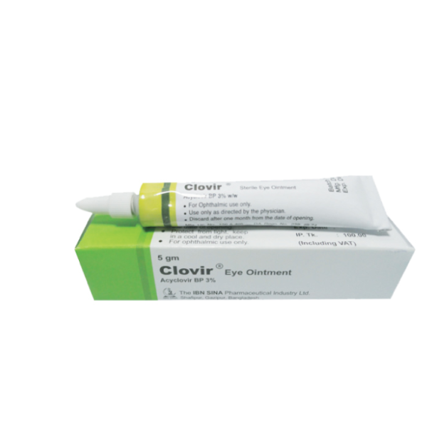 Clovir Eye Ointment in Bangladesh,Clovir Eye Ointment price , usage of Clovir Eye Ointment