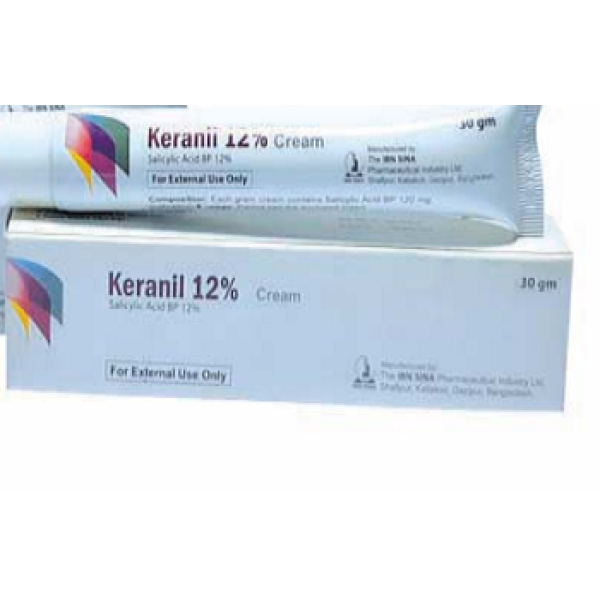 Keranil 12% 30 gm Cream in Bangladesh,Keranil 12% 30 gm Cream price,usage of Keranil 12% 30 gm Cream