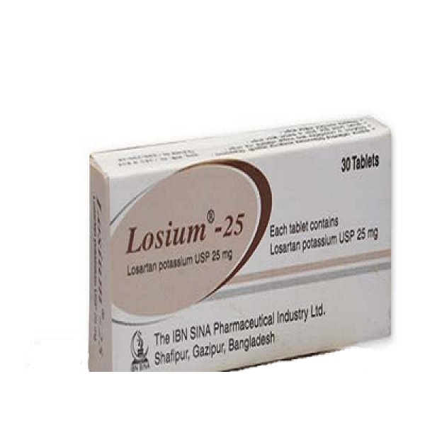 Losium 25 mg Tablet in Bangladesh,Losium 25 mg Tablet price,usage of Losium 25 mg Tablet