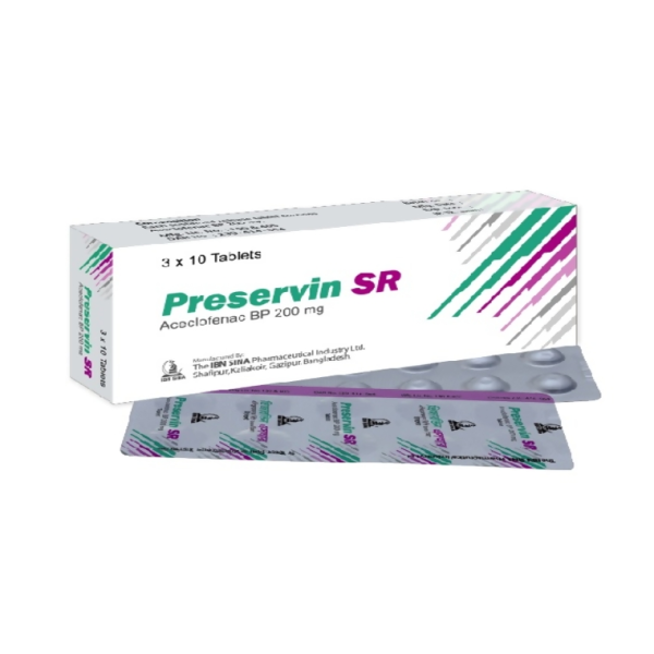 Preservin SR Tab in Bangladesh,Preservin SR Tab price , usage of Preservin SR Tab