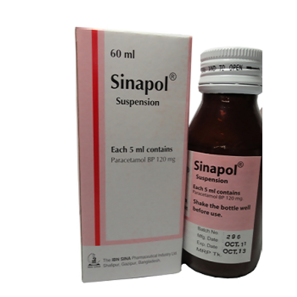Sinapol 60ml Susp, 17389, Paracetamol