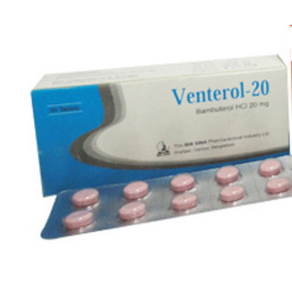 Venterol 20 in Bangladesh,Venterol 20 price , usage of Venterol 20