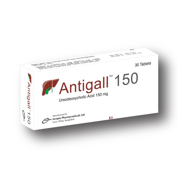 Antigall 150 Tablet, Ursodeoxycholic Acid BP, Prescriptions